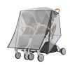 Xe đẩy em bé đôi BDW Pushcha + Áo mưa PVC trong suốt, vỏ bảo vệ chống gió - 202,087₫ 8
