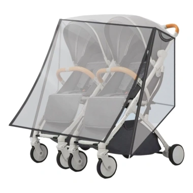 Xe đẩy em bé đôi BDW Pushcha + Áo mưa PVC trong suốt, vỏ bảo vệ chống gió - 202,087₫ 10