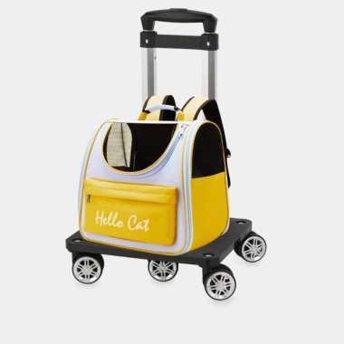 Xe Đẩy Hành Lý Gấp Gọn Little Cat - Cần Kéo Vali, Dùng Balo Vận Chuyển Thú Cưng 6