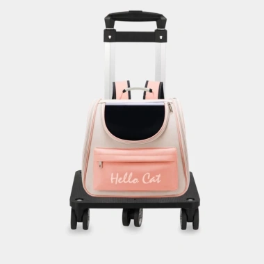 Xe Đẩy Hành Lý Gấp Gọn Little Cat - Cần Kéo Vali, Dùng Balo Vận Chuyển Thú Cưng 7