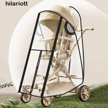 Xe đẩy HILARIOTT vỏ mưa trong suốt chống nước, chống gió, phụ kiện bảo vệ bé