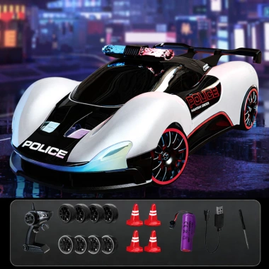 Xe drift JJRC điều khiển từ xa Đèn LED bánh dự phòng pin sạc dễ điều khiển giá ưu đãi 309.000₫