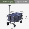 Xe kéo dã ngoại gấp gọn FUJIHOME CT-80, khung thép carbon, tải 80kg - 946.000₫ 7