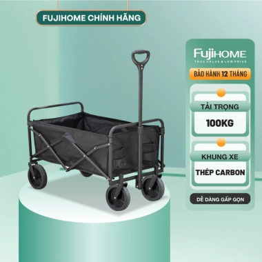 Xe kéo dã ngoại gấp gọn FUJIHOME CT-80, khung thép carbon, tải 80kg - 946.000₫ 10