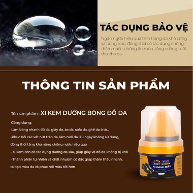 Xi đánh giày đa năng dưỡng da, sửa xước - Chỉ 50k, bảo quản giày da nhanh