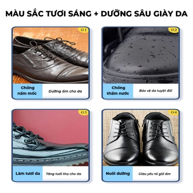 Xi đánh giày đa năng dưỡng da, sửa xước - Chỉ 50k, bảo quản giày da nhanh