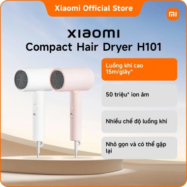 Xiaomi Máy Sấy Tóc Compact H101 Gập Lại, Luồng Khí 15m/s, 50M Ion Âm, Nhiều Chế Độ - Giá 490.000₫ 3