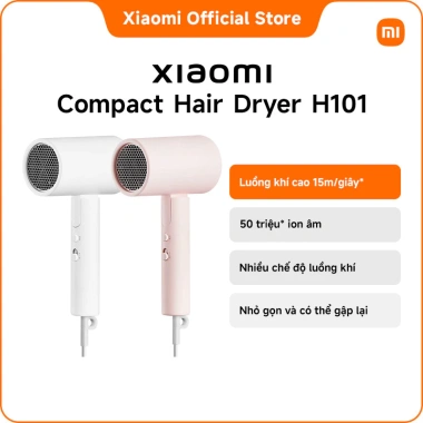 Xiaomi Máy Sấy Tóc Compact H101 Gập Lại, Luồng Khí 15m/s, 50M Ion Âm, Nhiều Chế Độ - Giá 490.000₫ 4