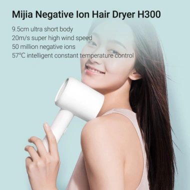 Xiaomi Mijia H300 Máy Sấy Tóc 50 Triệu Ion Âm, Siêu Gió 20m/s, Nhiệt Độ 57°C Thông Minh – Giá 689.000₫