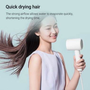 Xiaomi Mijia H300 Máy Sấy Tóc 50 Triệu Ion Âm, Siêu Gió 20m/s, Nhiệt Độ 57°C Thông Minh – Giá 689.000₫