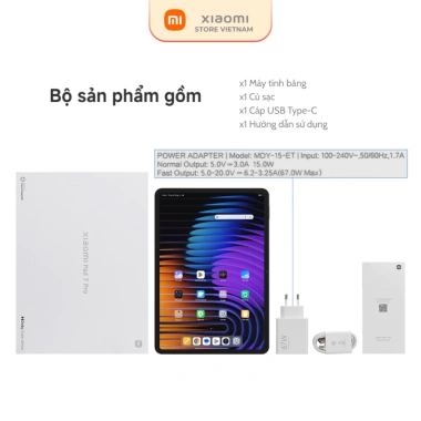 Xiaomi Pad 7 Pro 8GB/256GB – Máy tính bảng chính hãng, bảo hành 18 tháng, giảm 21%