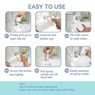 Xịt Bidet Nữ COOLCELLS Chai Du Lịch Dung Lớn Chống Rò Rỉ Phục Hồi Sau Sinh 4