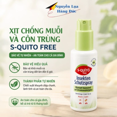 Xịt chống muỗi côn trùng đốt Squito 100ml - Bảo vệ, diệt nhanh, không hại