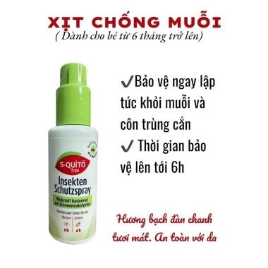Xịt chống muỗi & côn trùng S-Quito - Diệt nhanh, bảo vệ gia đình, chỉ 170k (giá gốc 214.200) 3
