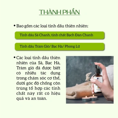 Xịt Chống Muỗi Côn Trùng Thảo Mộc ECOCARE 50ml - Tự Nhiên, An Toàn, Giá Ưu Đãi