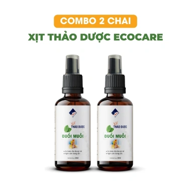 Xịt Chống Muỗi Côn Trùng Thảo Mộc ECOCARE 50ml - Tự Nhiên, An Toàn, Giá Ưu Đãi