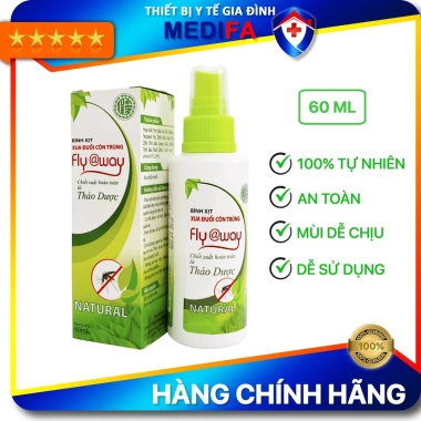 Xịt chống muỗi Fly Away 100% thảo dược - tinh dầu sả, bạc hà, dầu tràm 60ml, giảm giá 55.880 VND