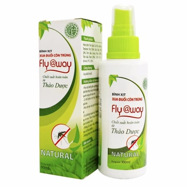 Xịt chống muỗi Fly Away 100% thảo dược - tinh dầu sả, bạc hà, dầu tràm 60ml, giảm giá 55.880 VND