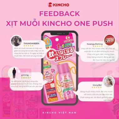 Xịt Chống Muỗi Kincho Nhật Bản One Push – Bảo Vệ 12h Phân Tán & Bám Dính – 332.000 VND 8