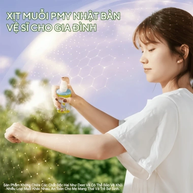 Xịt Chống Muỗi PMY 200ml cho Bé từ 3 tháng – Bảo vệ da trực tiếp, không kích ứng, 59.000₫