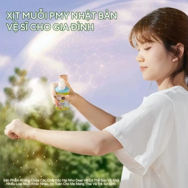 Xịt chống muỗi Pmy cho bé Nhật Bản 80ml – An toàn, diệt muỗi, giảm giá 39.000₫ 2