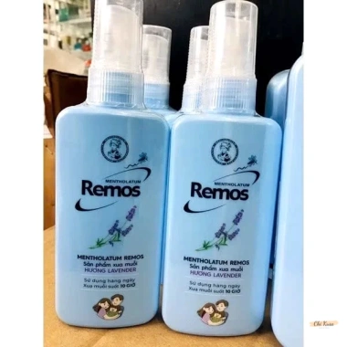 Xịt Chống Muỗi Remos Chính Hãng Việt Nam - Hương Khuynh Diệp, Chanh Sả, Lavender 70ml/150ml 59k