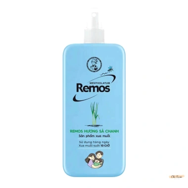 Xịt Chống Muỗi Remos Chính Hãng Việt Nam - Hương Khuynh Diệp, Chanh Sả, Lavender 70ml/150ml 59k