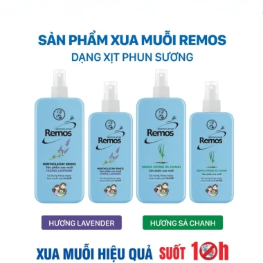 Xịt Chống Muỗi Remos Rohto Mentholatum Ngăn Đốt Hiệu Quả, An Toàn Da, Dạng Xịt Tiện Lợi – Giá 44.500₫