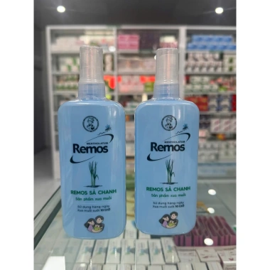 Xịt chống muỗi Remos sả chanh, oải hương, lô hội, vitamin E dưỡng da - chỉ 49.000đ