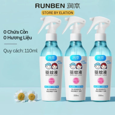 Xịt Chống Muỗi Runben không mùi, không cồn - Bảo vệ da suốt 7h, giá chỉ 189.000₫ 10