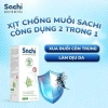 Xịt Chống Muỗi Thảo Dược Sachi Thiên Nhiên 100ml Dịu Da, An Toàn Bé Bà Bầu 125k 2