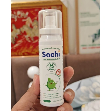 Xịt Chống Muỗi Thảo Dược Sachi Thiên Nhiên 100ml Dịu Da, An Toàn Bé Bà Bầu 125k 6