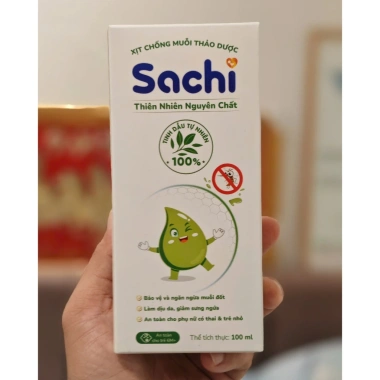 Xịt Chống Muỗi Thảo Dược Sachi Thiên Nhiên 100ml Dịu Da, An Toàn Bé Bà Bầu 125k 8