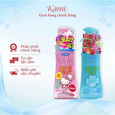 Xịt Chống Muỗi và Côn Trùng Skin Vape Nhật Bản 200ml, Không Kích Ứng, 166.000 VNĐ