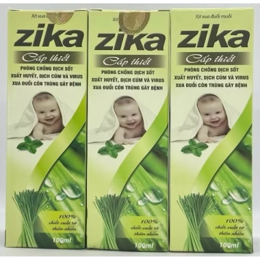 Xịt Chống Muỗi Zika 100ml - Xua đuổi muỗi, ngừa sốt xuất huyết, giá chỉ 54.200đ