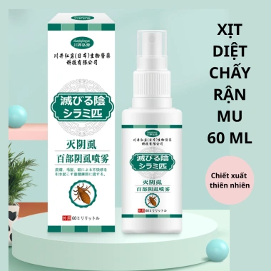 Xịt diệt chấy rận thảo dược 60ml - Dịu nhẹ, lành tính, giảm còn 96.000đ