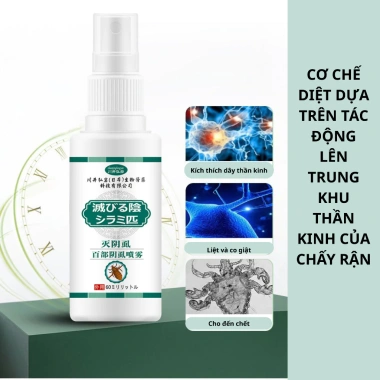 Xịt diệt chấy rận thảo dược 60ml - Dịu nhẹ, lành tính, giảm còn 96.000đ