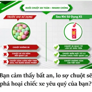 Xịt Đuổi Chuột Thảo Mộc XS 500ml Thái Lan Không Mùi - Đuổi Chuột Gián An Toàn Cho Gia Đình - 42.000₫