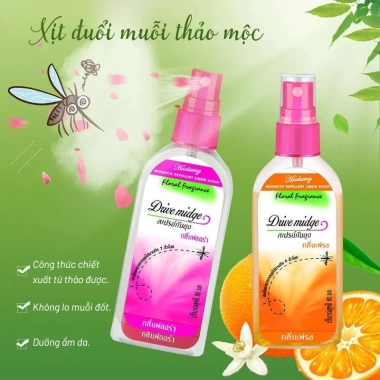 Xịt Đuổi Muỗi Hương Thảo Mộc Tự Nhiên 80ml - Chiết Xuất Thực Vật An Toàn Cho Người Lớn và Trẻ Em, Giá 59.000 VND