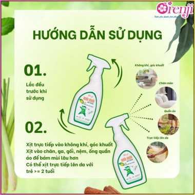 Xịt đuổi muỗi ORENJI tinh dầu sả chanh cho bé - Chống sốt xuất huyết, giảm còn 90.000 VND 6