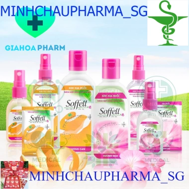 Xịt & Kem Bôi Chống Muỗi Soffell - Xua Đuổi 8‑10h, Hương Hoa / Cam, Giá 49.000đ
