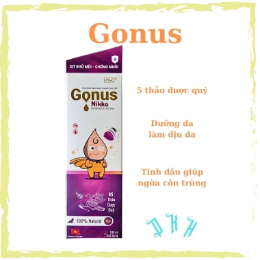 Xịt khử mùi, chống muỗi dược liệu Gonus 100ml GREEN NATURE - Giá chỉ 70.000₫