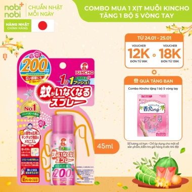 Xịt muỗi Kincho One-push hương hoa hồng - Diệt muỗi an toàn, chỉ 249.001 VND 2