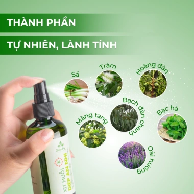 Xịt muỗi Sốt Xuất Huyết Diệp An Nhi 50ml - Xua đuổi muỗi Aedes, giảm ngứa, giảm giá 64.000₫ 2