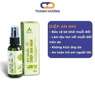 Xịt muỗi Sốt Xuất Huyết Diệp An Nhi cho bé từ 3 tháng - Làm dịu da, chống muỗi, côn trùng, giá chỉ 65.000 VND