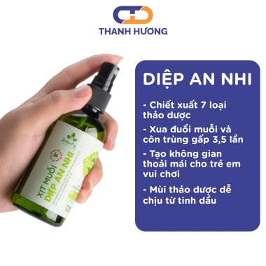 Xịt muỗi Sốt Xuất Huyết Diệp An Nhi cho bé từ 3 tháng - Làm dịu da, chống muỗi, côn trùng, giá chỉ 65.000 VND 3 Xịt muỗi Sốt Xuất Huyết Diệp An Nhi cho bé từ 3 tháng - Làm dịu da, chống muỗi, côn trùng, giá chỉ 65.000 VND 3