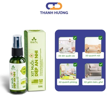 Xịt muỗi Sốt Xuất Huyết Diệp An Nhi cho bé từ 3 tháng - Làm dịu da, chống muỗi, côn trùng, giá chỉ 65.000 VND 5 Xịt muỗi Sốt Xuất Huyết Diệp An Nhi cho bé từ 3 tháng - Làm dịu da, chống muỗi, côn trùng, giá chỉ 65.000 VND 5