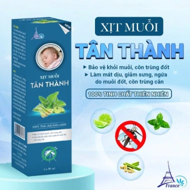 Xịt Muỗi Tân Thành Thiên Nhiên - Giảm Sưng Ngứa, Dịu Côn Trùng Đốt, 50.000đ