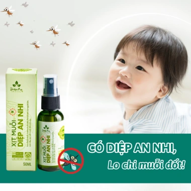 Xịt muỗi thảo dược Diệp An Nhi 50ml/120ml - bảo vệ bé, ngừa muỗi và tan vết đốt, giá ưu đãi 76.000đ