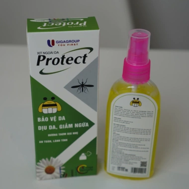 Xịt ngoài da Protect 80ml - Giảm kích ứng, làm dịu vết muỗi đốt, an toàn cho trẻ